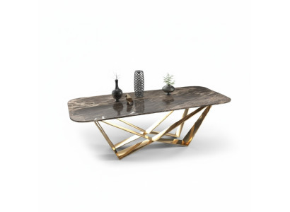 Tavolo da pranzo di lusso in marmo Tavoli da pranzo Design del tavolo Arredamento di lusso 160x80