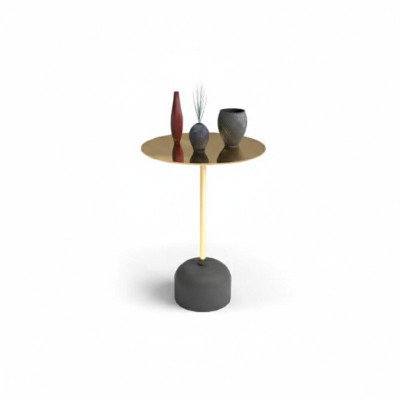 Lussuoso tavolino rotondo da salotto, tavolino da salotto, mobili di design.