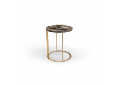 Tavolino rotondo in marmo, tavolino da salotto di design, tavolo da soggiorno nuovo