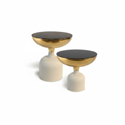 Tavolo in acciaio inossidabile di design Tavolino moderno da soggiorno Mobili di lusso
