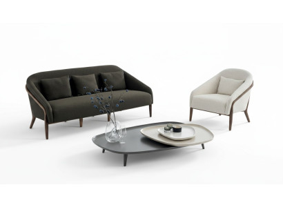 Set da soggiorno di lusso Divano Poltrona Design moderno 3+1 posti Mobili Nuovi