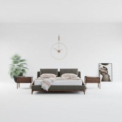 Moderne design camera da letto set 3 pezzi Letto 2 comodini 180x200.