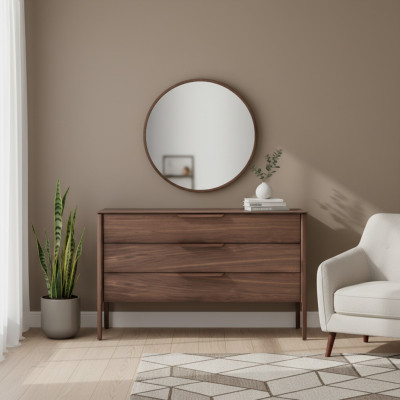 Comò con specchio Moderno Comò con specchio di lusso Design moderno Comò