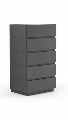 Comò camera da letto in legno grigio design moderno comodini credenza mobili