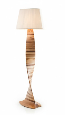 Lampada da terra di lusso per soggiorno, design moderno, lampada da terra in legno, illuminazione