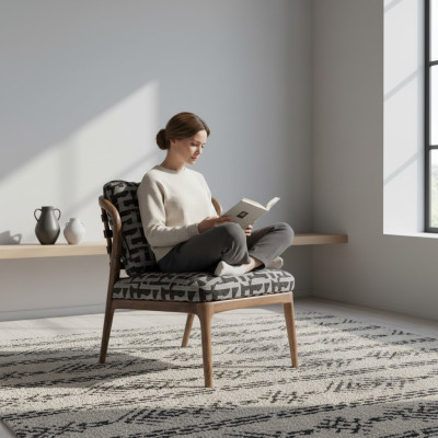 Poltrona Soggiorno Design Moderno di Lusso Grigia Divano Monoposto Möbel