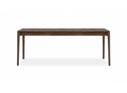 Tavolo da pranzo marrone, tavoli da pranzo moderni di lusso, elegante design del tavolo.