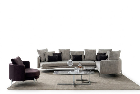 Set soggiorno 4+3+1 posti moderno salotto 3 pezzi cuscino sedile mobili