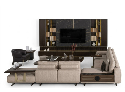 Sistema abitativo a elle Divano angolare Design Divano Set di rivestimenti Angolo Nuovo