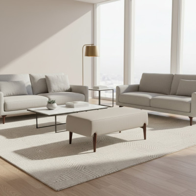 Sgabello di lusso per il comfort della camera da letto con design moderno Pouf