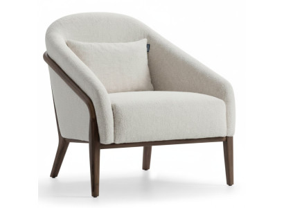 Poltrona Imbottita Moderna Grigia Design Lounge di Lusso per Soggiorno
