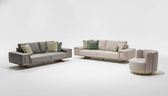 Set di divani soggiorno 4+1+1 Set Set di divani Moderni Design Mobili
