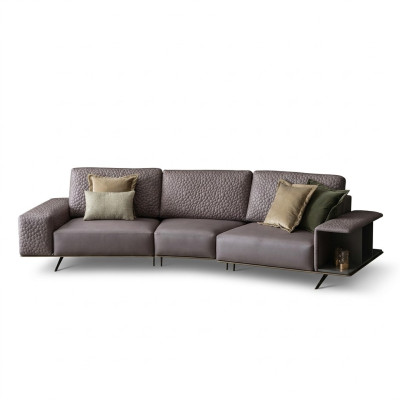 Divano XXL Poltrona Arredi Imbottiti Divano arrotondato Divani Grandi 363 cm