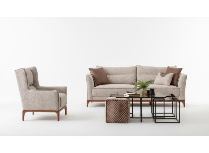 Divano design moderno 3 + 1 poltrona set di divani arredamento per il soggiorno.