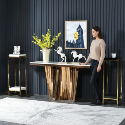 Tavoli consolle di lusso, credenza di lusso, tavolino da salotto, tavolo, mobili.
