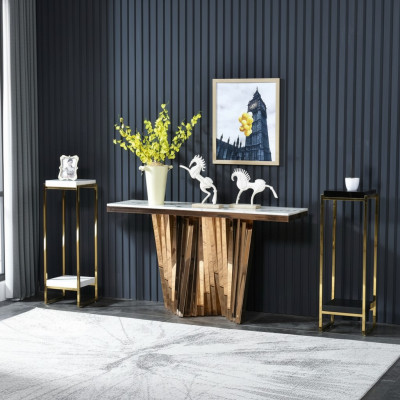 Tavoli consolle di lusso, credenza di lusso, tavolino da salotto, tavolo, mobili.