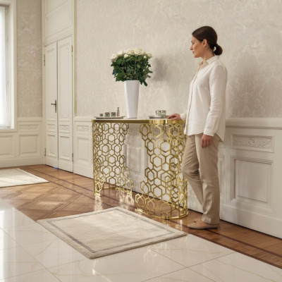 Lusso consolle Design consolle tavolo mobile credenza arredamento oro.
