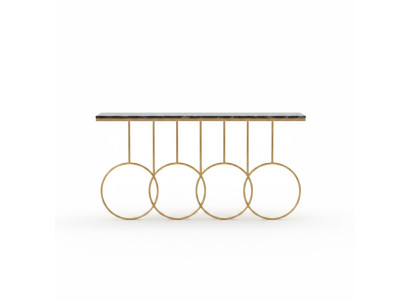 Tavolino da soggiorno lusso mobili consolle design acciaio inossidabile oro nuovo