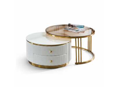 Tavolino da salotto mobili da soggiorno di lusso in legno Tavoli Tavolini 80x40,5 Tavolo