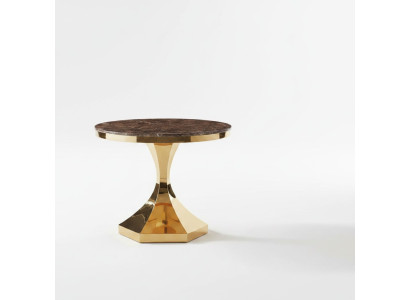 Tavolo da pranzo Mobili di lusso in legno Moderno Acciaio inossidabile Soggiorno Design Nuovo Oro