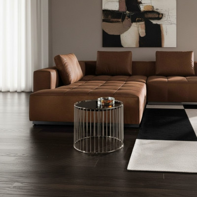 Tavolino laterale Design Tavolo Tavolino Soggiorno Design Moderno Acciaio inossidabile