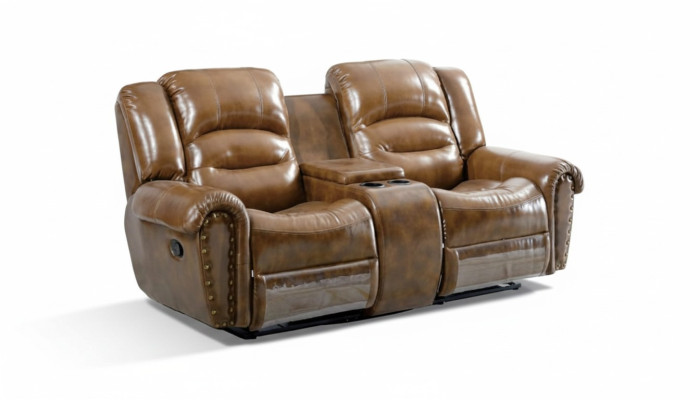 Divano 2 posti Design Divano Imbottito Divano Divano Moderno di Lusso Marrone Nuovo