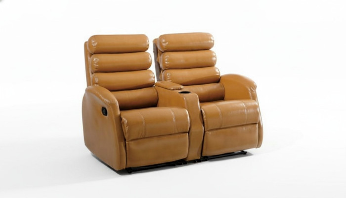 Divano di lusso marrone design moderno per il soggiorno, nuovo.