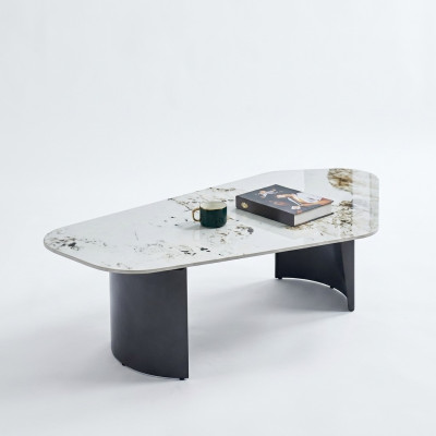 Tavolino da salotto Tavolo Design di lusso Tavoli da caffè Soggiorno Marmo Nuovo