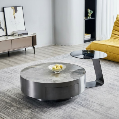 Tavolini laterali Tavoli Design Salotto Tavolino Set 2 pezzi Mobili
