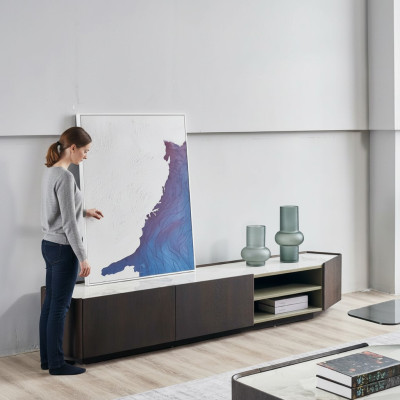 Mobile porta TV di lusso Sideboard, in legno per il soggiorno. Design moderno.