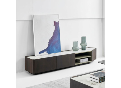 Mobile porta TV di lusso Sideboard, in legno per il soggiorno. Design moderno.