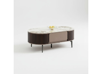 Tavolino da salotto design marrone in legno tavolino soggiorno mobili comodino nuovo