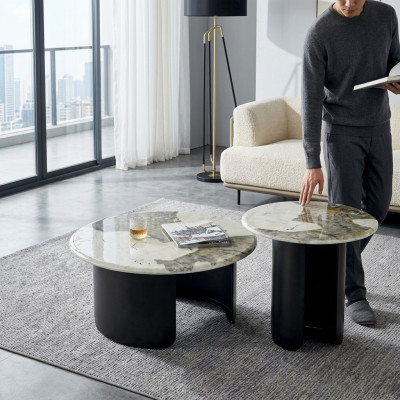 Tavolino da salotto in marmo di lusso, design per soggiorno, tavolino da caffè, mobili nuovi