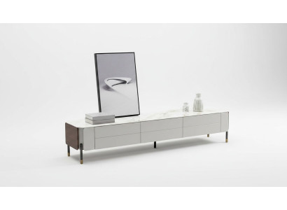 Mobile tv basso con stand tv Sideboard in legno moderno bianco, nuovo soggiorno