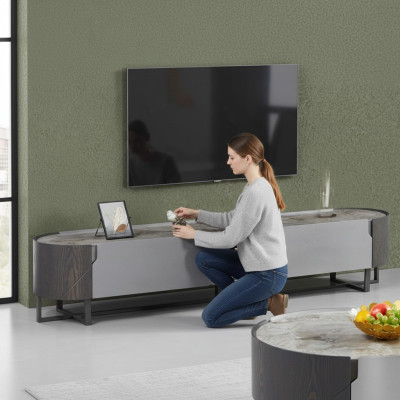 Mobile porta TV basso Scaffale sala da pranzo Ripiano di lusso Comò Anrichte