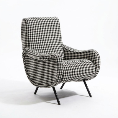 Poltrona Design Moderno Soggiorno di lusso Poltrona Imbottita Arredamento Relax Club