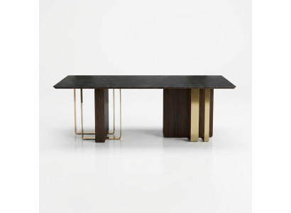 Tavolo da pranzo nero di design Mobili da soggiorno Tavolo di lusso 240x100 in legno