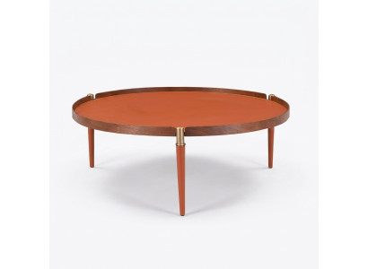 Tavolino da salotto Mobili da soggiorno Lusso Design moderno Tavolo Arancione Tavolini da salotto
