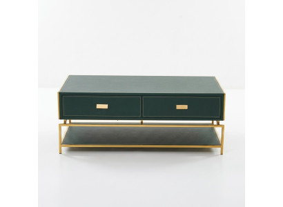 Soggiorno Tavolino da salotto Design di lusso Stile Moderno Tavolini da salotto in legno Verde