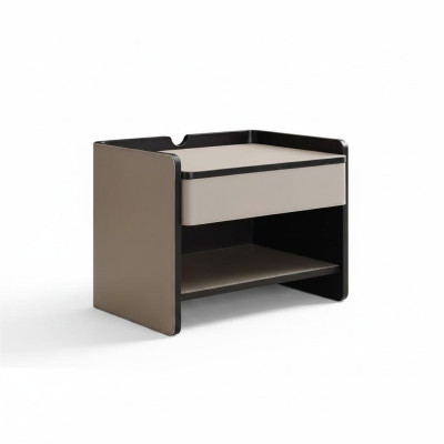 Camera da letto comodino Moderno Legno beige Tavolini da lusso Mobili