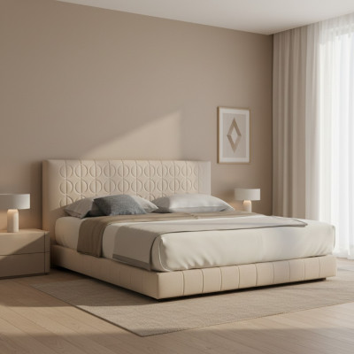 Letto imbottito design di lusso letto matrimoniale camera da letto di lusso 180x200