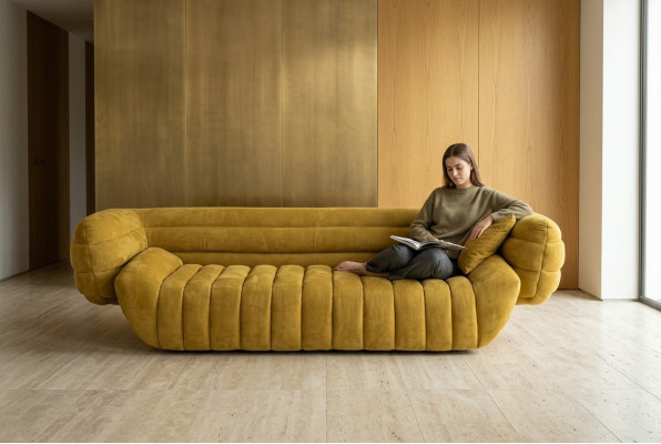 Salotto Divano 4 posti Divani di lusso Divani imbottiti di lusso Divano di design di lusso
