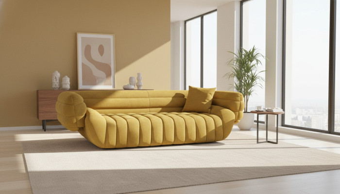Salotto Divano 4 posti Divani di lusso Divani imbottiti di lusso Divano di design di lusso