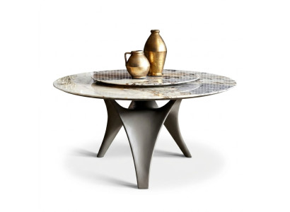 Tavolo da pranzo di lusso Tavoli rotondi Sala da pranzo Tavolo rotondo Materiale legno Tavoli