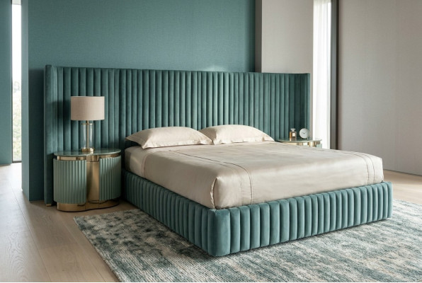 Camera da letto Mobili Letto matrimoniale 2x Comodini Struttura letto Comodini