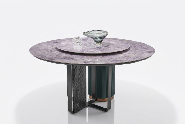 Tavolo da pranzo rotondo di lusso elegante Tavolo da pranzo rotondo elegante Tavolo rotondo elegante