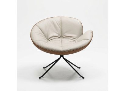 Poltrona design soggiorno imbottita in legno singola moderna bianca nuova