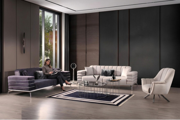 Divano 3 3 1 design divano imbottito moderno set gruppo nuovo