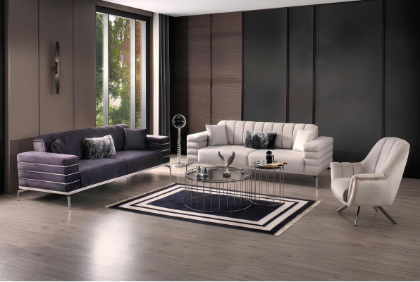 Divano 3 3 1 design divano imbottito moderno set gruppo nuovo