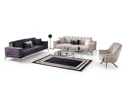 Divano 3 3 1 design divano imbottito moderno set gruppo nuovo